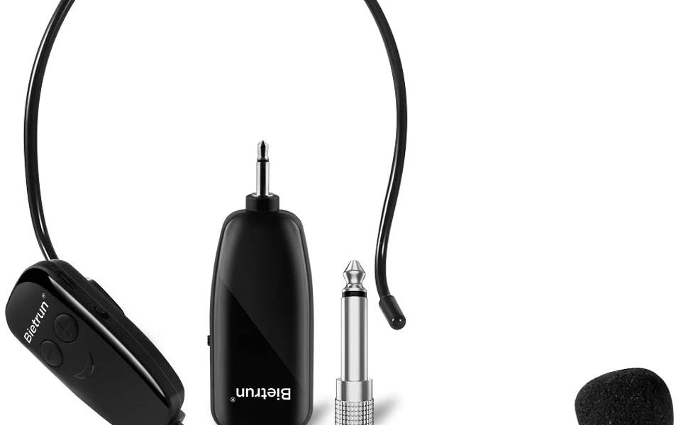 Bietrun Wireless Microphone Headset IUIC Support