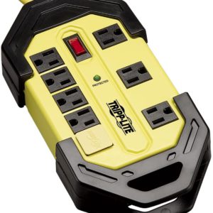 Tripp Lite 8 Outlet Industrial Safety Surge Protector Power Strip, 12ft Cord, Cord Wrap, Metal