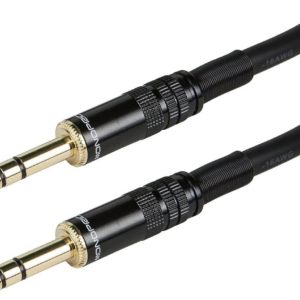 Monoprice 104800 Premier Series 1/4 Inch (TRS) Male to Male Cable Cord - 100 Feet- Black 16AWG (Gold Plated)